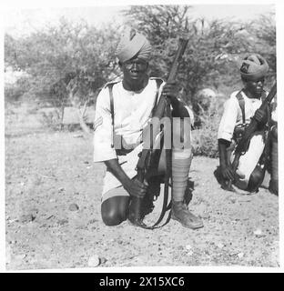 PHOTOGRAPHIES PRISES DE LA FORCE DE DÉFENSE SOUDANAISE - types de recrues, Armée britannique Banque D'Images