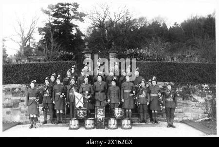 FUSIL IRLANDAIS DE LONDRES - entraînement dans le Sussex - hiver 1939/40 Armée britannique Banque D'Images