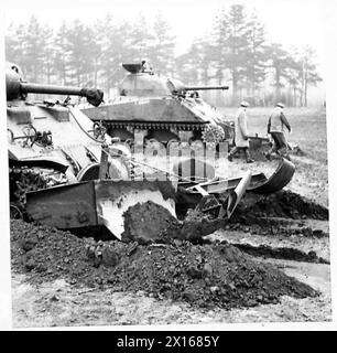 AFFECTATION SPÉCIALE POUR LA 79E DIVISION BLINDÉE - Plough , armée britannique Banque D'Images