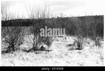 FUSIL IRLANDAIS DE LONDRES - entraînement dans le Sussex - hiver 1939/40 Armée britannique Banque D'Images