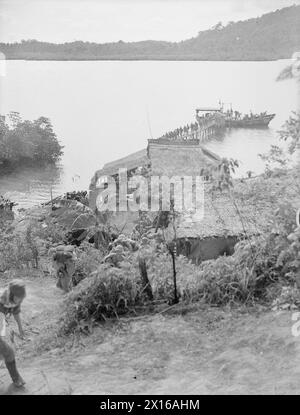 Le 29 octobre 1945, l'opération Exode évacue 200 000 soldats et marins japonais de Malaisie, Andamans, Nicobars et Sumatra vers l'île de Rempang près de Singapour sous la garde navale britannique, où ils restent autonomes jusqu'à leur rapatriement. Banque D'Images