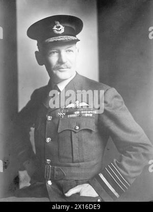 CHEF DE MISSION AÉRIENNE EN AFRIQUE DU SUD - Air Chief Marshal Sir Robert Brooke-Popham, GCVO., KCB., CMG., DSO., AFC., qui a été nommé chef de la mission aérienne en Afrique du Sud dans le cadre du nouveau programme de formation du personnel de la Royal Air Force Banque D'Images