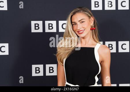 Zara McDermott assiste à la projection de son nouveau documentaire - Ibiza : secrets of the Party Island - au Covent Garden Hotel, dans le centre de Londres. Date de la photo : lundi 15 avril 2024. Banque D'Images