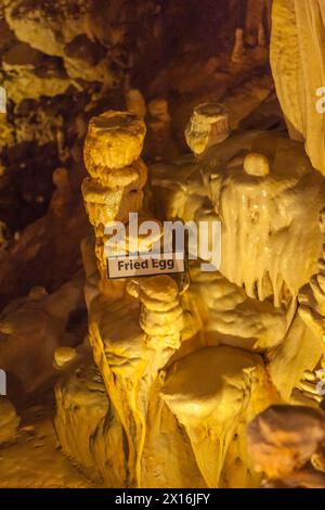 Natural Bridge Caverns dans le centre du Texas près de San Antonio. Banque D'Images