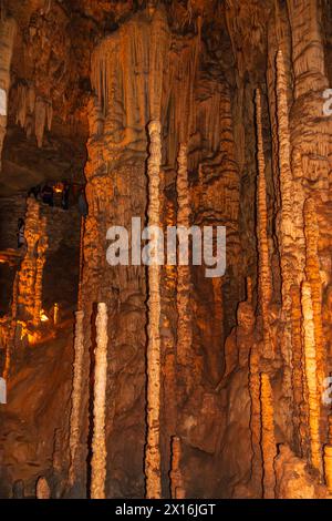 Natural Bridge Caverns dans le centre du Texas près de San Antonio. Banque D'Images