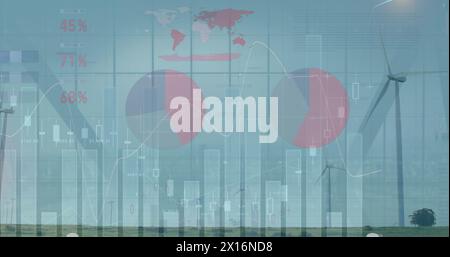 Image des statistiques et du traitement des données financières dans le domaine de l'agriculture Banque D'Images