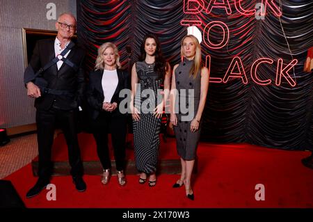 Ray Cokes, Alison Owen, Marisa Abela und Sam Taylor-Johnson beim exclusivité projection des Kinofilms 'Back to Black' in der Astor Filmlounge, 04.04.2024 Banque D'Images