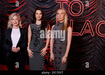 Alison Owen, Marisa Abela und Sam Taylor-Johnson beim exclusivité projection des Kinofilms 'Back to Black' in der Astor Filmlounge, 04.04.2024 Banque D'Images