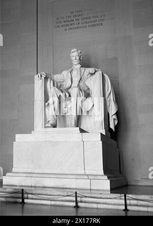 Le Lincoln Memorial à Washington DC USA Banque D'Images