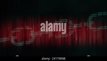 Image de la chaîne de sécurité et du traitement des données Banque D'Images