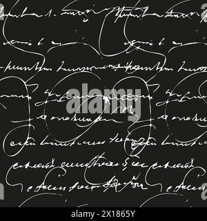 Motif de texte abstrait sans couture. Illustration vectorielle Illustration de Vecteur