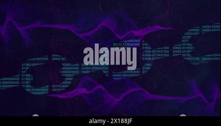 Image de la chaîne de sécurité en ligne et du traitement des données Banque D'Images