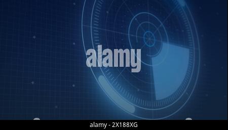 Illustration du réseau de connexions avec des icônes sur le réseau de connexions Banque D'Images