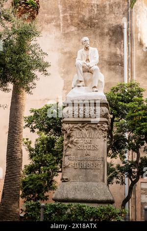 Monument à Sitges, Espagne Banque D'Images