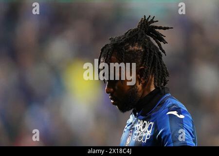 Bergame, Italie. 13 avril 2024. Ademola Lookman d'Atalanta lors du match de football Serie A entre Atalanta et Hellas Vérone au stade Gewiss, dans le nord de l'Italie - lundi 15 avril 2024. Sport - Soccer . (Photo de Spada/LaPresse) crédit : LaPresse/Alamy Live News Banque D'Images