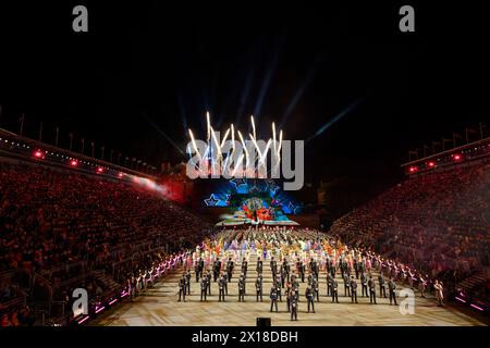 Le Royal Edinburgh Military Tattoo Banque D'Images