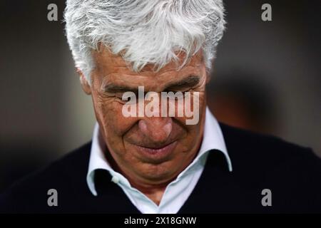 Bergame, Italie. 13 avril 2024. Marco Baroni de Hellas Verona pendant le match de Serie A entre Atalanta et Hellas Verona au stade Gewiss, dans le nord de l'Italie - lundi 15 avril 2024. Sport - Soccer . (Photo de Spada/LaPresse) crédit : LaPresse/Alamy Live News Banque D'Images