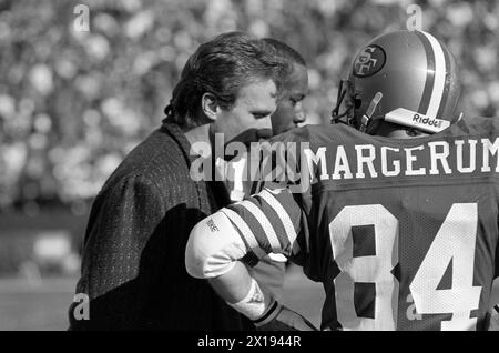 Joe Montana à San Francisco, Californie 1989 crédit : Ross Pelton/MediaPunch Banque D'Images