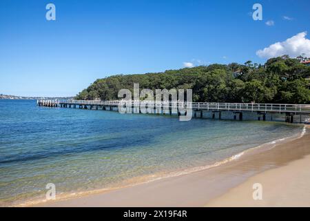 Chowder Bay et Clifton Gardens Jetty Warf, dans le parc national de Sydney Harbour, Sydney, Nouvelle-Galles du Sud, Australie Banque D'Images