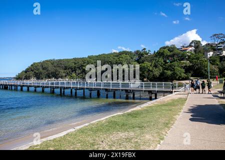 Chowder Bay et Clifton Gardens Jetty Warf, dans le parc national de Sydney Harbour, Sydney, Nouvelle-Galles du Sud, Australie Banque D'Images