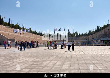 Athènes, Grèce ; octobre, 13,2022 : le célèbre stade panathénaïque, site des premiers jeux olympiques modernes en 1896, à Athènes Banque D'Images