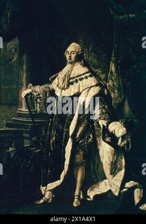 Portrait de Louis XVI, roi de France Banque D'Images