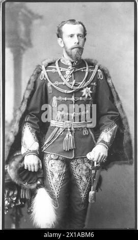 Rudolf, prince héritier d'Autriche, photo en uniforme général hongrois., 1887 - 18870101 PD0173 - Rechteinfo : droits gérés (RM) Banque D'Images