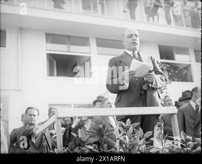 Ouverture d'un domaine expérimental initié par un Werkbund, le président fédéral Miklas AT de son discours, 04.06.1932 - 19320604 PD0020 - Rechteinfo : droits gérés (RM) Banque D'Images