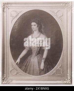 Elisabeth, impératrice d'Autriche, fac-similé basé sur la peinture, - 18650101 PD0165 - Rechteinfo : droits gérés (RM) Banque D'Images