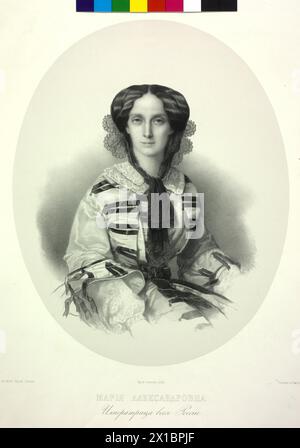 Marie, princesse de Hesse-Darmstadt, lithographie de Schulz (laquelle?) Basé sur la photographie Denber. Chine, - 19300101 PD19692 - Rechteinfo : droits gérés (RM) Banque D'Images