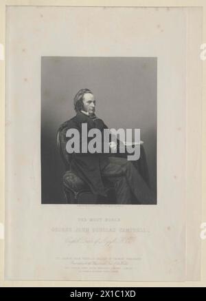 Campbell, George John Douglas Duc d'Argyll, homme politique britannique, plusieurs fois Lord Keeper of the Privy Seal, secrétaire permanent pour l'Inde 1868-1874, Duke 1847 et suivants, - 19830422 PD148432 - Rechteinfo : Rights Managed (RM) Banque D'Images