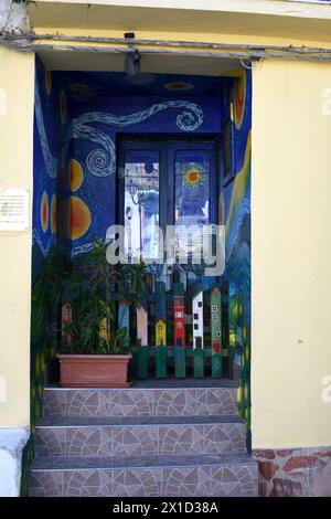 Fiumara Reggio Calabria Italie - Borgo Croce,murales Banque D'Images