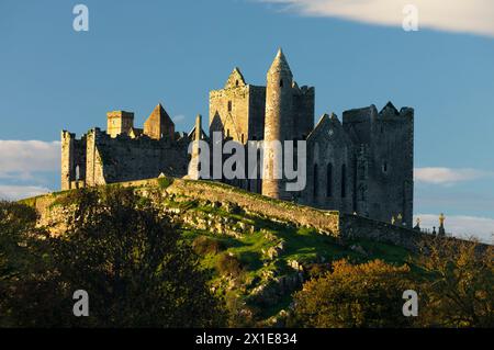 Gros plan sur le rocher de Cashel dans le comté de Tipperary en Irlande Europe Banque D'Images