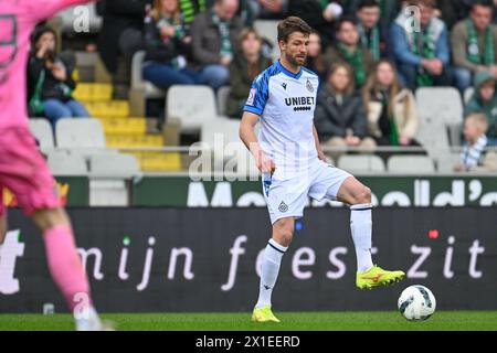 Bruges, Belgique. 01st Apr, 2024. Brandon Mechele (44) du Club Brugge photographié lors du match Jupiler Pro League saison 2023 - 2024 jour 2 dans les éliminatoires des Champions entre cercle Brugge et Club Brugge le 1er avril 2024 à Brugge, Belgique. (Photo de David Catry/Isosport) crédit : Sportpix/Alamy Live News Banque D'Images