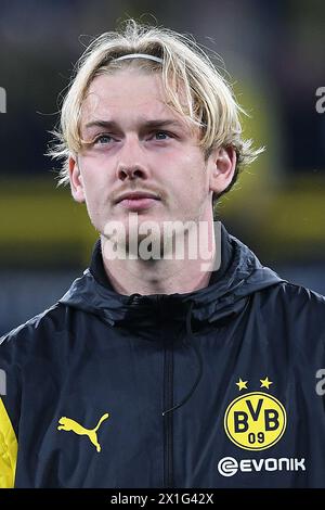 Fussball Champions League Viertelfinale Borussia Dortmund - Atletico Madrid AM 16.04.2024 im signal Iduna Park in Dortmund Julian Brandt ( Dortmund ) Foto : Revierfoto Banque D'Images