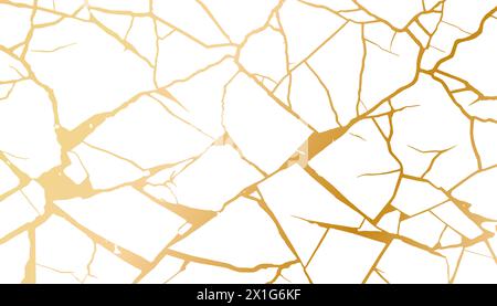 fond de texture de marbre blanc et doré. illustration vectorielle. Illustration de Vecteur