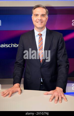 Frederik Pleitgen in der ARD-Talkshow maischberger im Studio Berlin Adlershof. Berlin, 16.04.2024 *** Frederik Pleitgen dans le talk-show ARD maischberger dans Studio Berlin Adlershof Berlin, 16 04 2024 Foto:XT.xBartillax/xFuturexImagex maischberger1604 4419 Banque D'Images