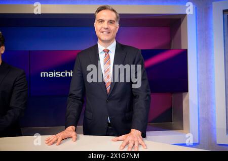 Frederik Pleitgen in der ARD-Talkshow maischberger im Studio Berlin Adlershof. Berlin, 16.04.2024 *** Frederik Pleitgen dans le talk-show ARD maischberger dans Studio Berlin Adlershof Berlin, 16 04 2024 Foto:XT.xBartillax/xFuturexImagex maischberger1604 4418 Banque D'Images