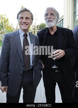 2009/18/16 - Gala de la Filmakademie autrichienne à l'Orangerie Schoenbrunn à Vienne. PHOTO : Christoph Waltz et réalisateur Michael Haneke - 20090618 PD5873 - Rechteinfo : droits gérés (RM) Banque D'Images