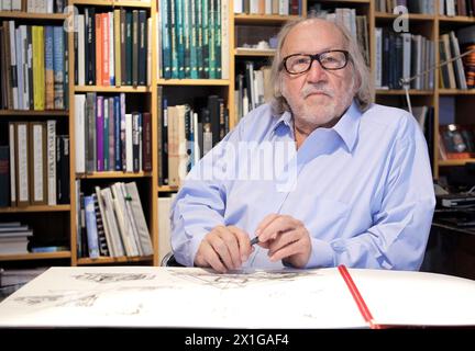 VIENNE - AUTRICHE : L'architecte Wilhelm Holzbauer lors d'une séance photo avec l'Agence de presse autrichienne (APA) à Vienne le 1er septembre 2010. Le 3 septembre célèbre l'architecte de son 80e anniversaire. - 20100901 PD2448 - Rechteinfo : droits gérés (RM) Banque D'Images