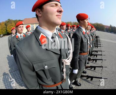 Caractéristique : Armée. Forces de l'armée fédérale autrichienne dans le Maria Theresien-Casern à Vienne, le 13 octobre 2010. - 20101013 PD4920 - Rechteinfo : droits gérés (RM) Banque D'Images