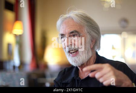 Vienne - le réalisateur autrichien Michael Haneke lors d'une interview le 08 août 2012. PHOTO : Michael Haneke - 20120807 PD6875 - Rechteinfo : droits gérés (RM) Banque D'Images