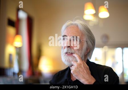 Vienne - le réalisateur autrichien Michael Haneke lors d'une interview le 08 août 2012. PHOTO : Michael Haneke - 20120807 PD6876 - Rechteinfo : droits gérés (RM) Banque D'Images