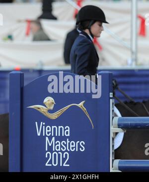 Vienne - compétition internationale d'équitation 'Vienna Masters 2012' lors du 'Global Champions Tour' à la Rathausplatz à Vienne le 21 septembre 2012. PHOTO : Jessica Springsteen on Wish - 20120921 PD2493 - Rechteinfo : droits gérés (RM) Banque D'Images