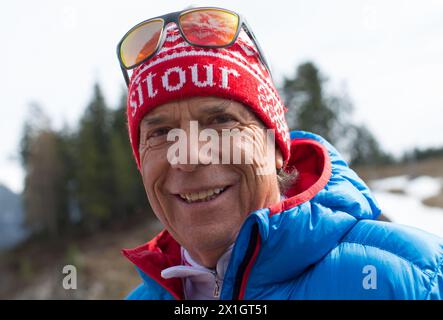 Peter Schröcksnadel lors d'une course de ski caritative lors de la 8e manifestation caritative World Star ski, organisée par l'association sportive 'Star Team for Children' à Seefeld, Tyrol, Autriche, le 22 mars 2014. - 20140322 PD0816 - Rechteinfo : droits gérés (RM) Banque D'Images