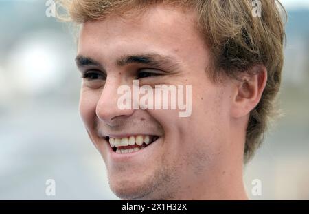 Vienne - Conférence de presse sur le Championnat allemand des voitures de tourisme (DTM) le 29 juillet 2015. Le DTM se tiendra du 31 juillet au 2 août au Red Bull Ring de Spielberg. PHOTO : Lucas Auer - 20150729 PD1615 - Rechteinfo : droits gérés (RM) Banque D'Images