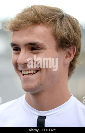 Vienne - Conférence de presse sur le Championnat allemand des voitures de tourisme (DTM) le 29 juillet 2015. Le DTM se tiendra du 31 juillet au 2 août au Red Bull Ring de Spielberg. PHOTO : Lucas Auer - 20150729 PD1616 - Rechteinfo : droits gérés (RM) Banque D'Images