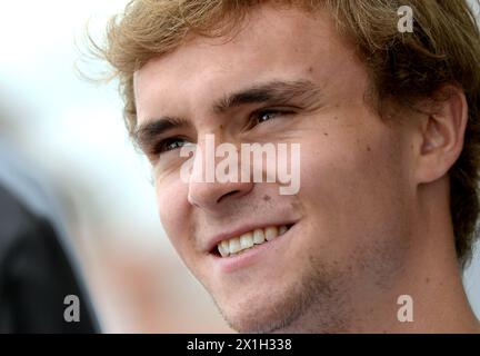 Vienne - Conférence de presse sur le Championnat allemand des voitures de tourisme (DTM) le 29 juillet 2015. Le DTM se tiendra du 31 juillet au 2 août au Red Bull Ring de Spielberg. PHOTO : Lucas Auer - 20150729 PD1620 - Rechteinfo : droits gérés (RM) Banque D'Images