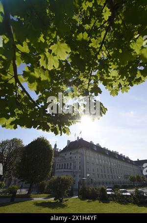 La Chancellerie fédérale, abrégée BKA, est une agence fédérale au niveau du Cabinet, servant de bureau exécutif du Chancelier d'Autriche à Ballhausplatz dans le 1 er district de Vienne. Photo prise le 28 avril 2016. PHOTO : Chancellerie fédérale - 20160428 PD0983 - Rechteinfo : droits gérés (RM) Banque D'Images