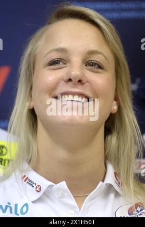 Rio 2016 - L'Autriche participera aux Jeux olympiques d'été de 2016 à Rio de Janeiro, Brésil, du 5 au 21 août 2016. (Photo du fichier) PHOTO : Lisa Zaiser (natation) - 20160504 PD15061 - Rechteinfo : droits gérés (RM) Banque D'Images